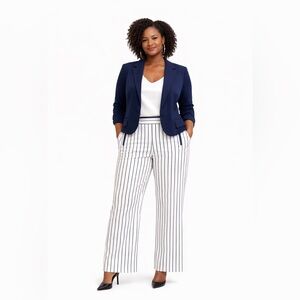 DKNY Pants Size L Pull On Stretch Wide Leg Career Work Black